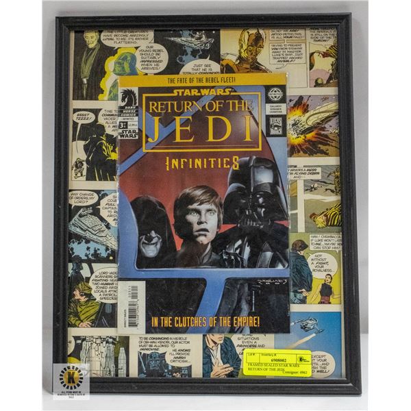 FRAMED SEALED STAR WARS RETURN OF THE JEDI