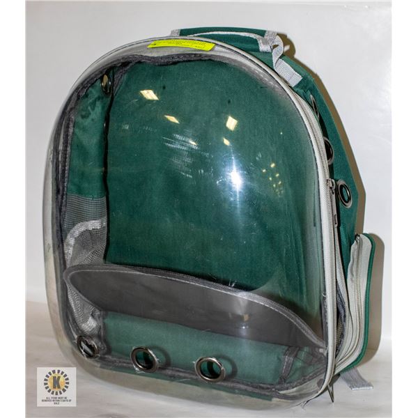 CLEAR CAT BUBBLE BACK PACK PET CARRIER-ESTATE