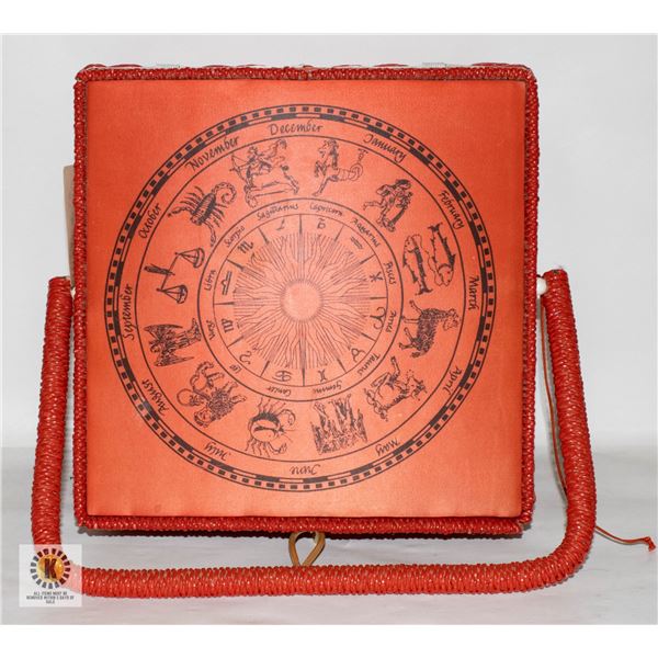 VINTAGE ASTROLOGICAL SEWING BASKET-ESTATE