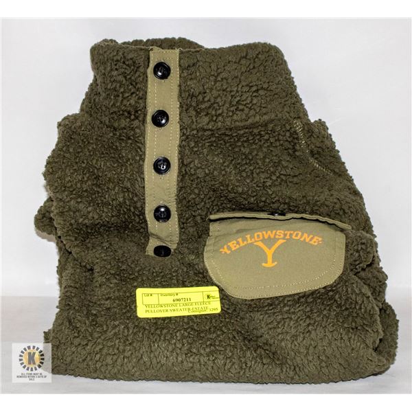 YELLOWSTONE LARGE FLEECE PULLOVER SWEATER-ESTATE