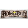 Image 1 : ESTATE HOTEL DE PARIS HEAVY CEMENTED SHOP SIGN