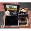 Image 1 : ESTATE LOT OF JEWELLERY BOXES, COIN BANK AND MUCH