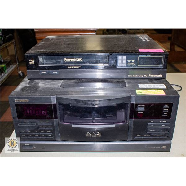 PANASONIC OMNIVISION VHS PLAYER SOLD WITH FISHER