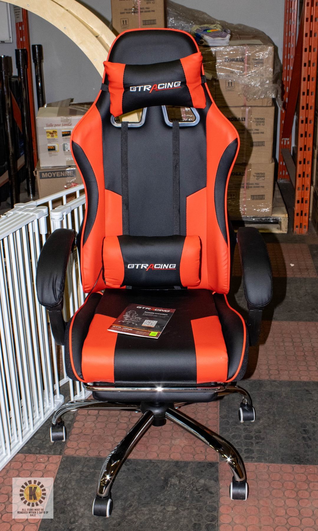 NEW ASSEMBLED GTR RACING/GAMING COMPUTER CHAIR