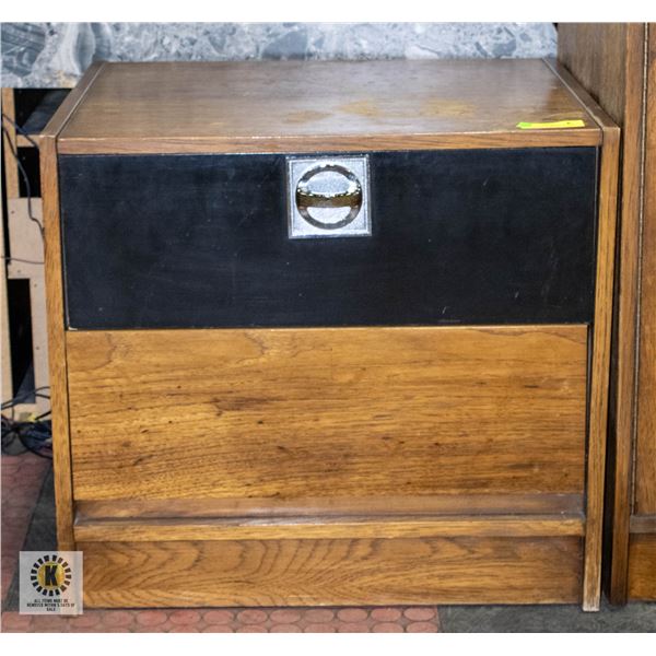 ESTATE CONTEMPORARY WOODEN TWO TONE NIGHTSTAND