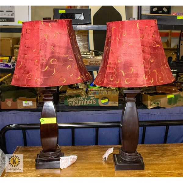 PAIR OF TABLE LAMPS
