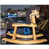 Image 1 : WOODEN ROCKING HORSE
