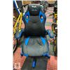 Image 1 : GAMERS CHOICE BLUE/BLACK GAMING CHAIR
