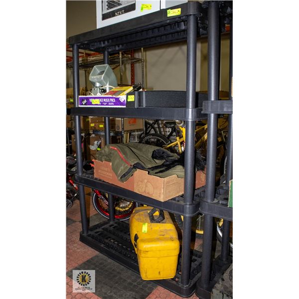 4 TIER RESIN SHELVING UNIT