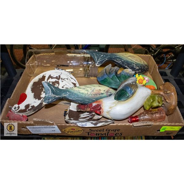 TRAY OF ASSORTED HOME DECORE