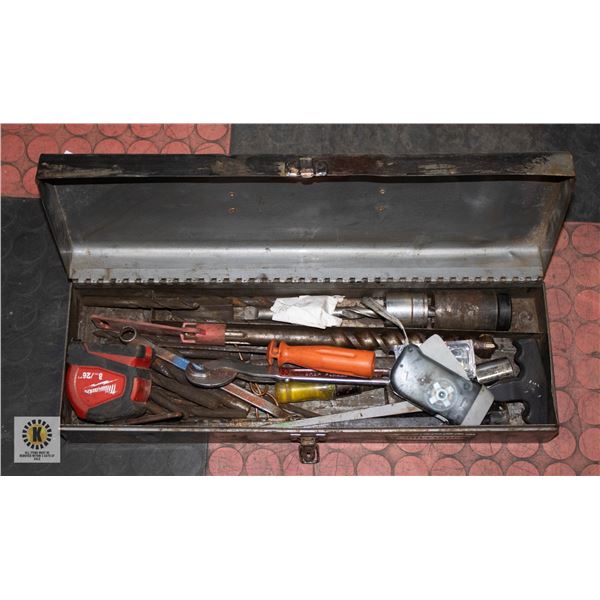 BLACK TOOLBOX WITH CONTENTS INCLUDES BITS