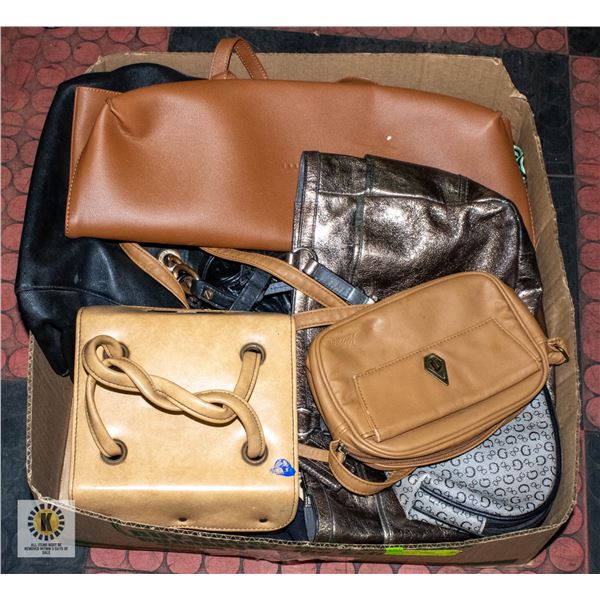 TRAY OF ASSORTED PURSES/BAGS