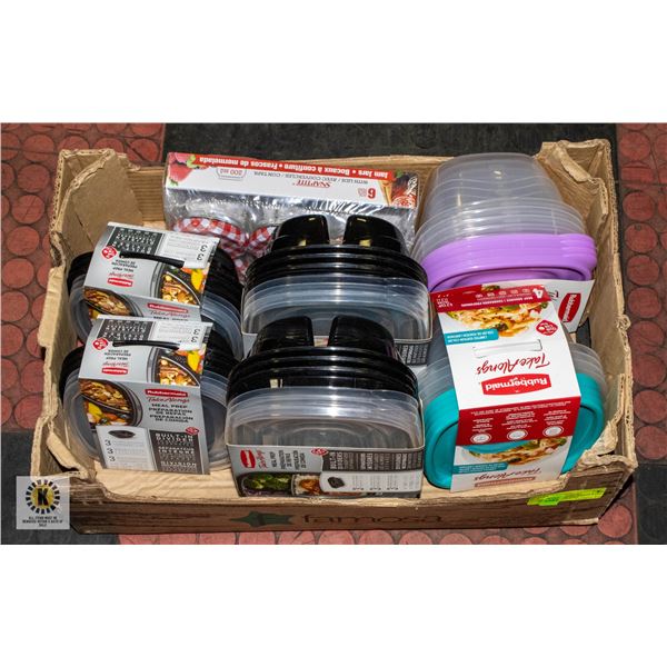 BRAND NEW RUBBERMAID TAKE ALONG CONTAINERS