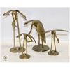 Image 1 : COLLECTION OF BRASS CRANES / STORKS
