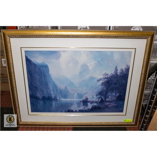 AMONG THE SIERRA NEVADA CALIFORNIA FRAMED ARTWORK