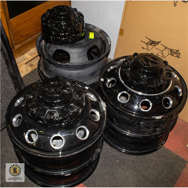 MIDNIGHT EDITION RAM 3500 BUD RIMS W/SENSORS X 6 &