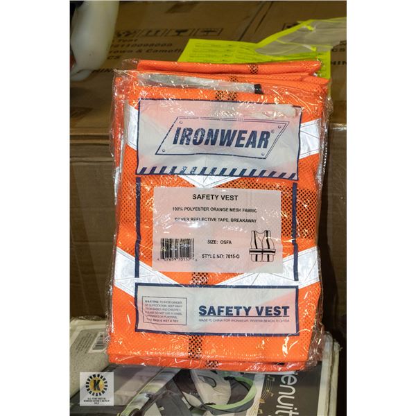 BUNDLE OF 10 BRAND NEW HI-VIZ SAFETY VESTS