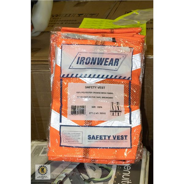 BUNDLE OF 10 BRAND NEW HI-VIZ SAFETY VESTS
