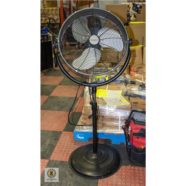 LARGE GARRISON STAND UP ROUND FAN NEEDS CLEANING