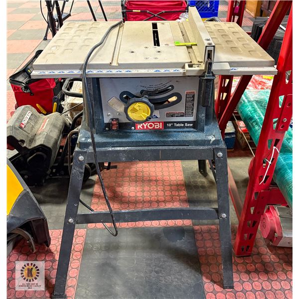 RYOBI 10" TABLE SAW/STAND