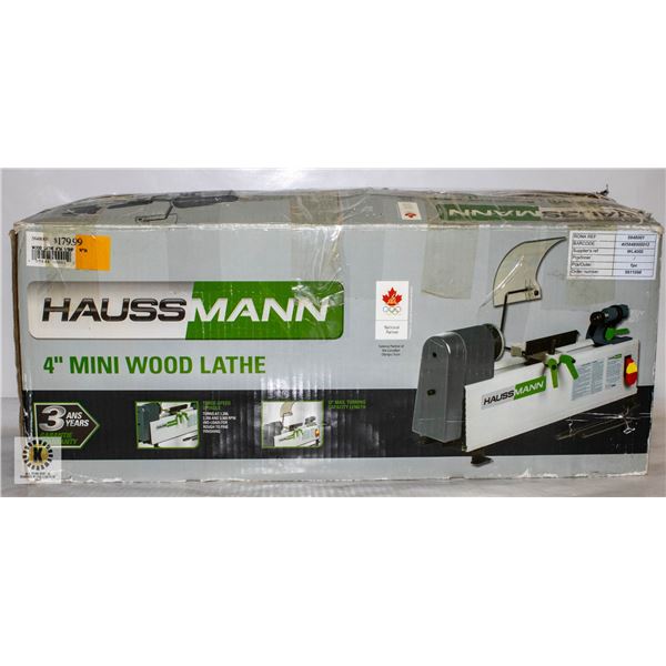 HAUSSMAN RONA 4" MINI WOOD LATHE