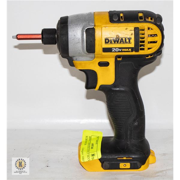 DEWALT CORDLESS 20 VOLT MAX SCREWDRIVER