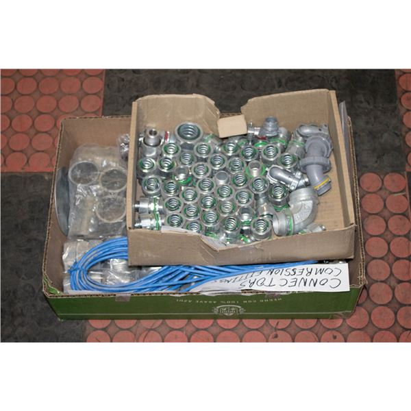 LOT OF NEW ELECTRICAL CONNECTORS,