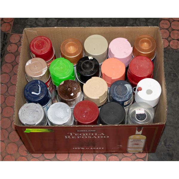 LARGE LOT OF SPRAY PAINT