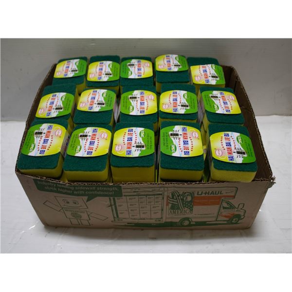 TRAY OF 90 NEW SPONGES