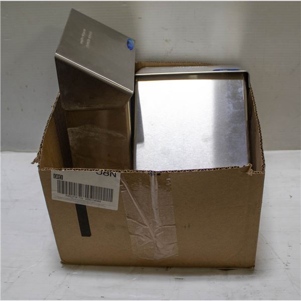 FLAT OF 2 STAINLESS NAPKIN DISPENSERS