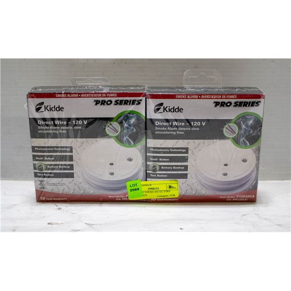 TWO NEW SMOKE DETECTORS EXPIRY 2036