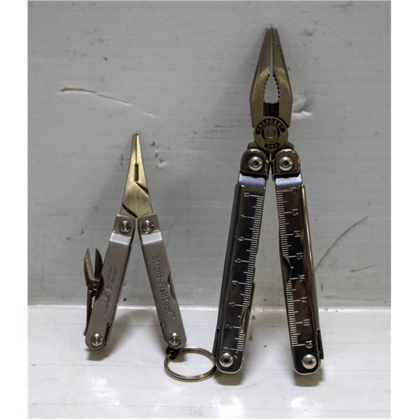 BAG WITH ALL PRO AND COAST MICRO FISH MULTI TOOLS