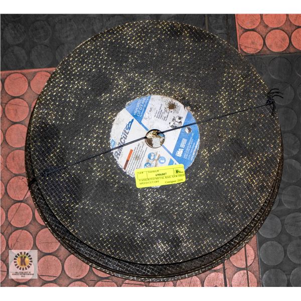 9 ASSORTED METAL RAIL SAW HIGH SPEED CUT OFF