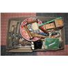 Image 1 : TRAY OF ANTIQUE TOOLS, TOYS & ETC.