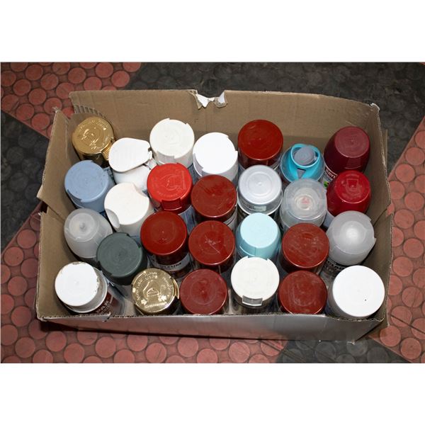 LARGE LOT OF FULL SPRAY PAINT