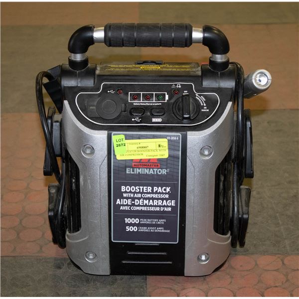 ELIMINATOR BOOSTER PACK WITH AIR COMPRESSOR