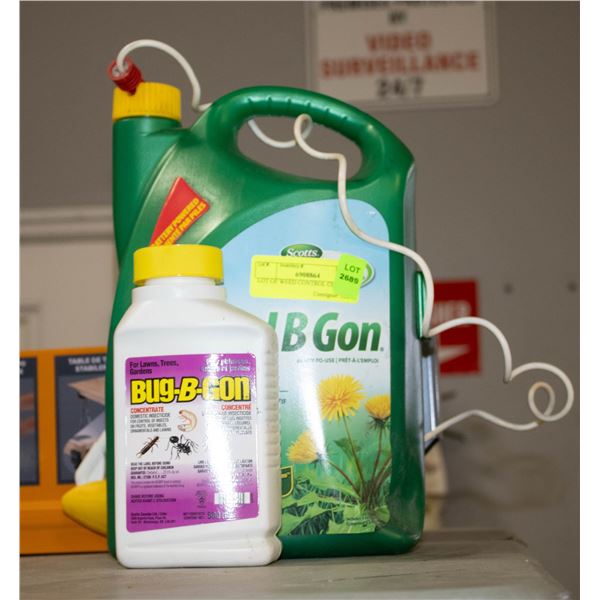 LOT OF WEED CONTROL CHEMICALS