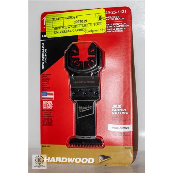 NEW MILWAUKEE MULTI-TOOL UNIVERSAL CARBIDE