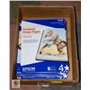 Image 1 : BOX EPSON 11 X 14 PHOTO PAPER 7PKGS X 20 EA