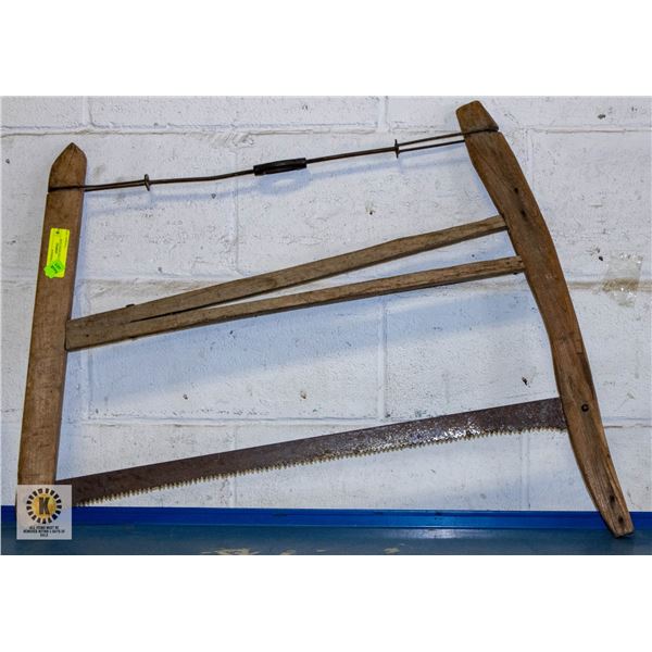 ANTIQUE LOG HAND SAW