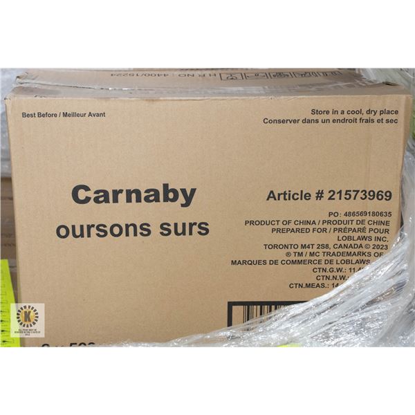 NEW CASE OF CARNABY SWEET PUCKER PALS SOUR CANDY