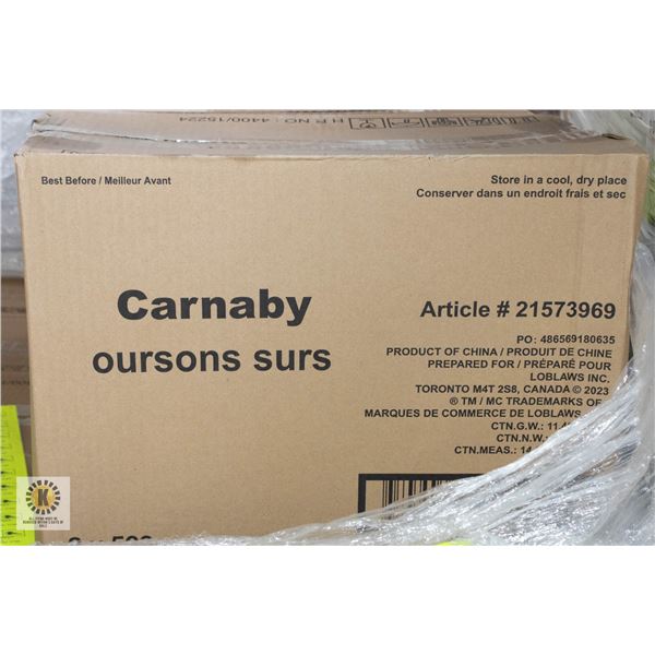 NEW CASE OF CARNABY SWEET PUCKER PALS SOUR CANDY