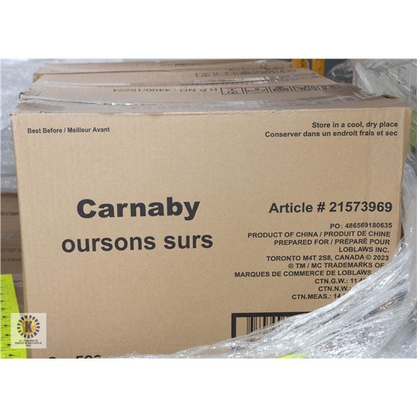 NEW CASE OF CARNABY SWEET PUCKER PALS SOUR CANDY