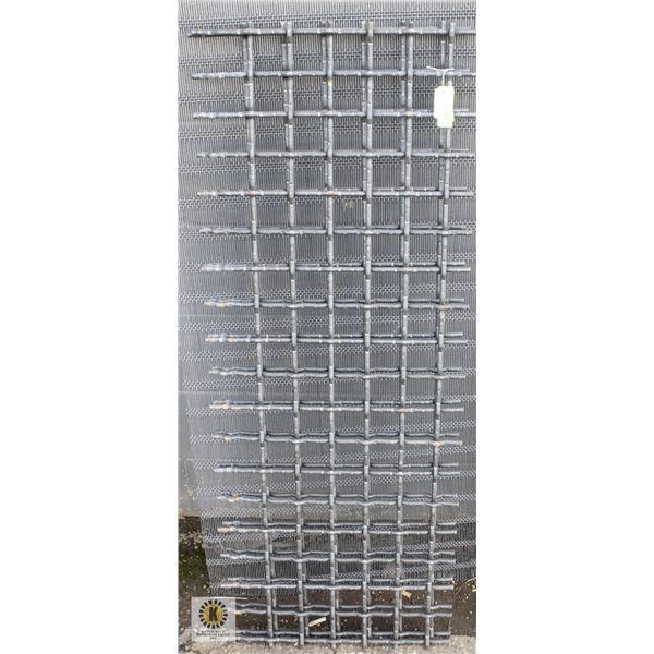 SET OF TWO 48" X 19" HIGH CARBON STEEL SCREENS