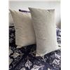 Image 1 : Decorative pillows are down 2 downfilled pillows