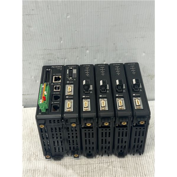 Keyence #LK-G5001P Laser Controller w/ (4) LK-HA100