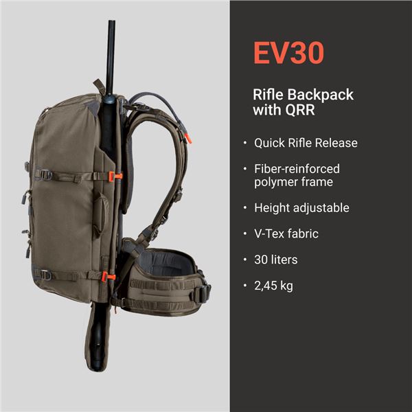 Vorn 30 Rifle Backpack with Alberta Firearms accessories