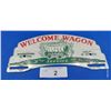 Image 1 : Vintage Welcome Wagon plate topper 10"