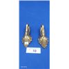 Image 1 : Pair of antique embossed brass swan door pulls