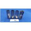 Image 2 : 4 vintage lighter cases. Mother of pearl, turquoise stone, very nice horse w/engraving